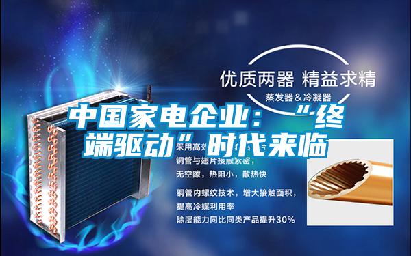 中国家电企业：“终端驱动”时代来临
