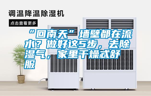 “回南天”墙壁都在流水？做好这5步，去除湿气，家里干燥忒舒服
