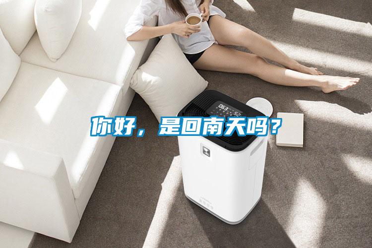 你好，是回南天吗？