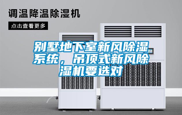 别墅地下室新风除湿系统，吊顶式新风91抖音免费看片要选对