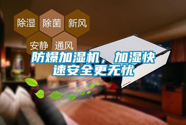 防爆加湿机，加湿快速安全更无忧