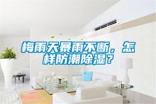 梅雨天暴雨不断，怎样防潮除湿？