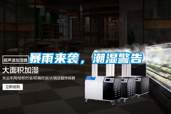 暴雨来袭，潮湿警告