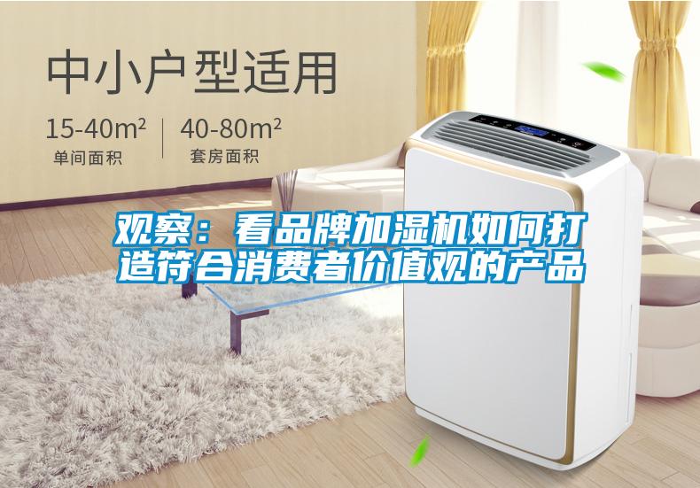 观察：看品牌加湿机如何打造符合消费者价值观的产品