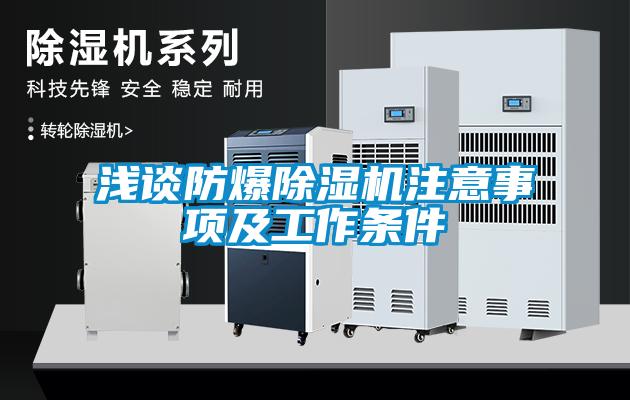 浅谈防爆91抖音免费看片注意事项及工作条件