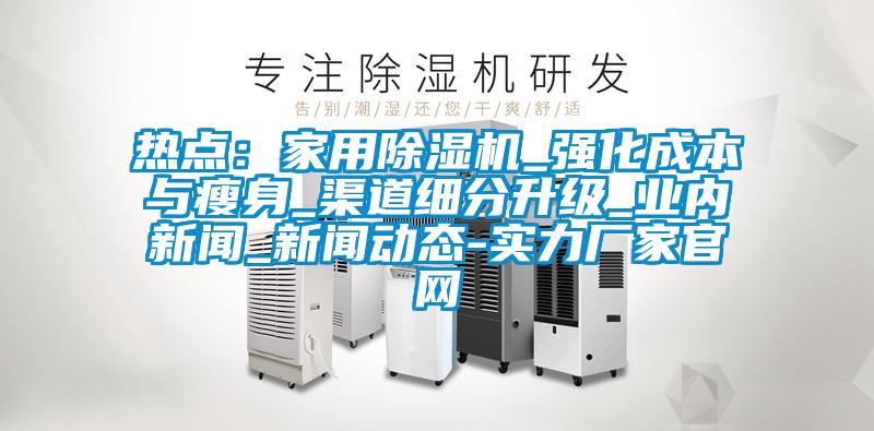热点：家用91抖音免费看片_强化成本与瘦身_渠道细分升级_业内新闻_新闻动态-实力厂家官网