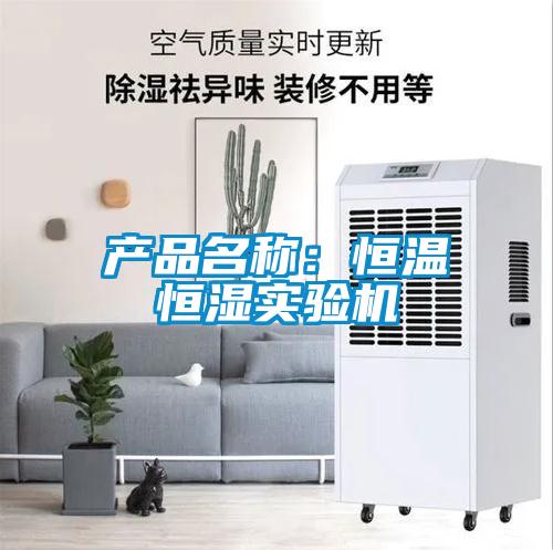 产品名称：恒温恒湿实验机