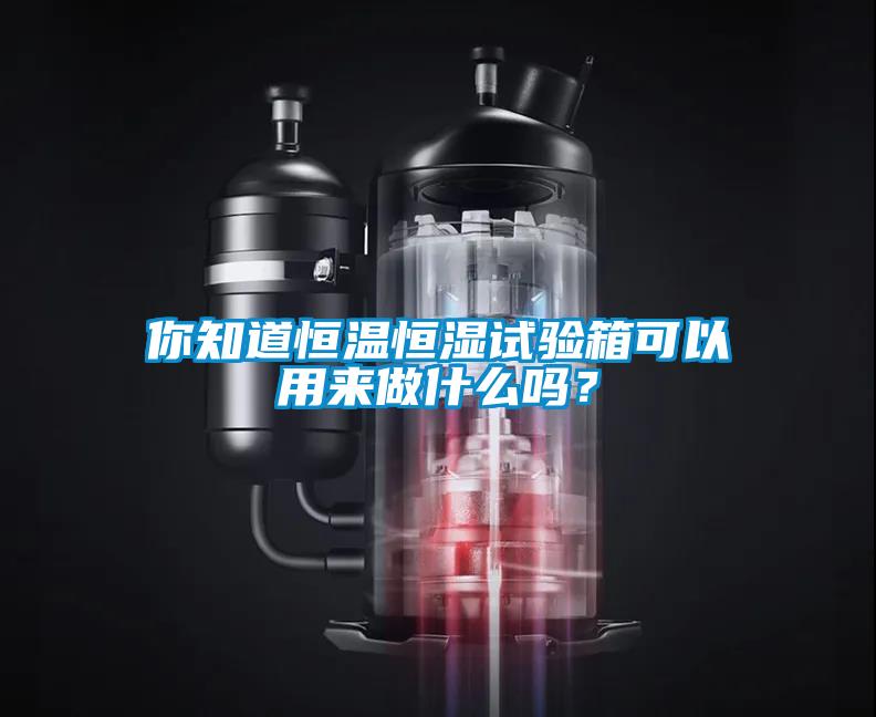 你知道恒温恒湿试验箱可以用来做什么吗？