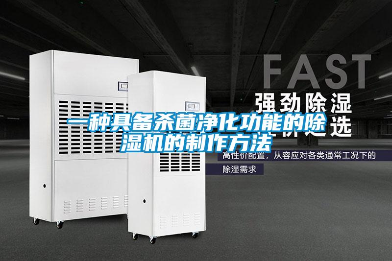一种具备杀菌净化功能的91抖音免费看片的制作方法