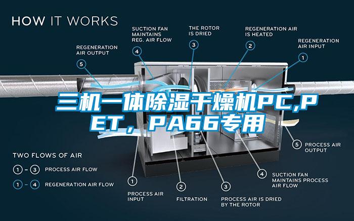 三机一体除湿干燥机PC,PET，PA66专用