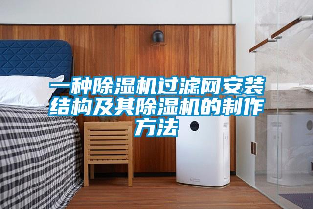 一种91抖音免费看片过滤网安装结构及其91抖音免费看片的制作方法