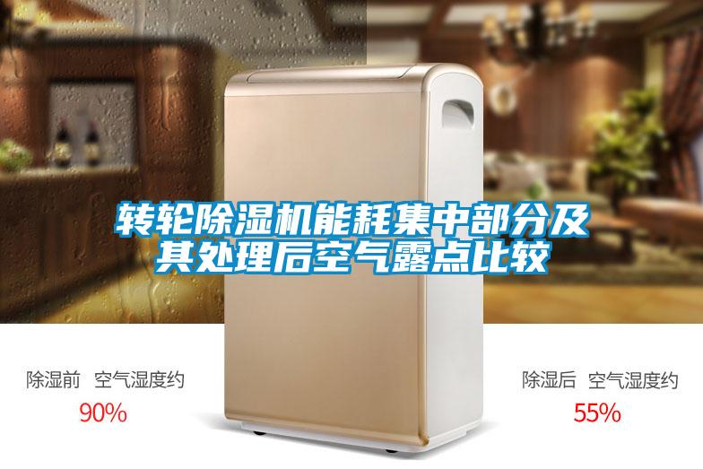 转轮91抖音免费看片能耗集中部分及其处理后空气露点比较