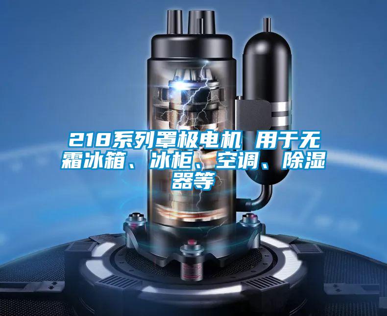 218系列罩极电机 用于无霜冰箱、冰柜、空调、除湿器等