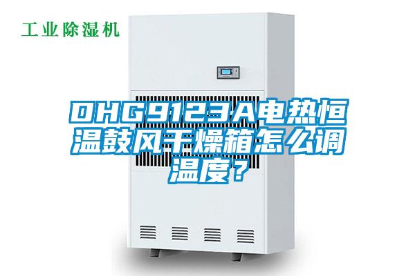 DHG9123A电热恒温鼓风干燥箱怎么调温度？