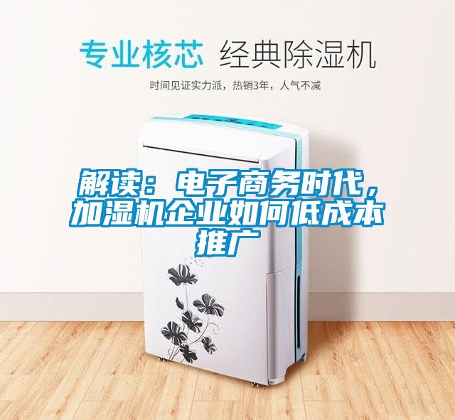 解读：电子商务时代，加湿机企业如何低成本推广