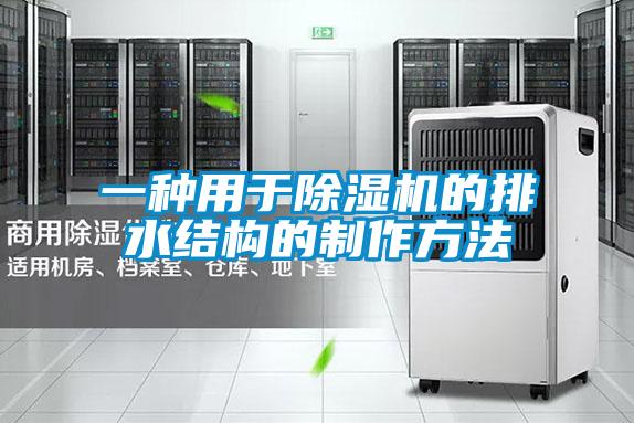 一种用于91抖音免费看片的排水结构的制作方法