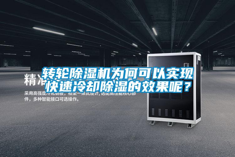 转轮91抖音免费看片为何可以实现快速冷却除湿的效果呢？