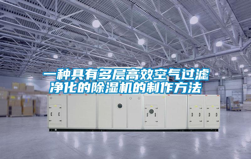 一种具有多层高效空气过滤净化的91抖音免费看片的制作方法