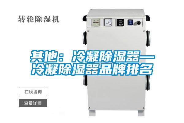其他：冷凝除湿器—冷凝除湿器品牌排名