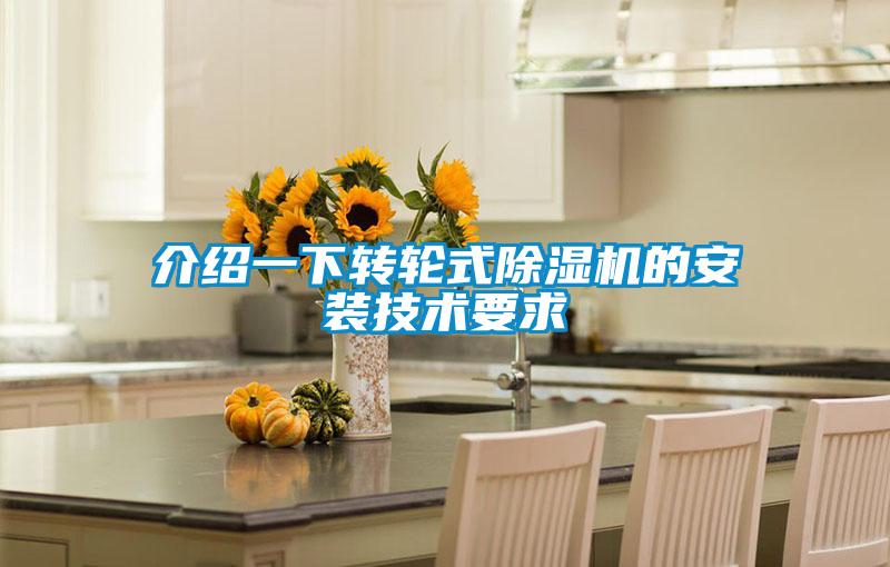 介绍一下转轮式91抖音免费看片的安装技术要求