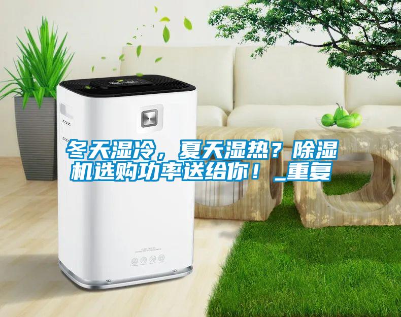冬天湿冷，夏天湿热？91抖音免费看片选购功率送给你！_重复