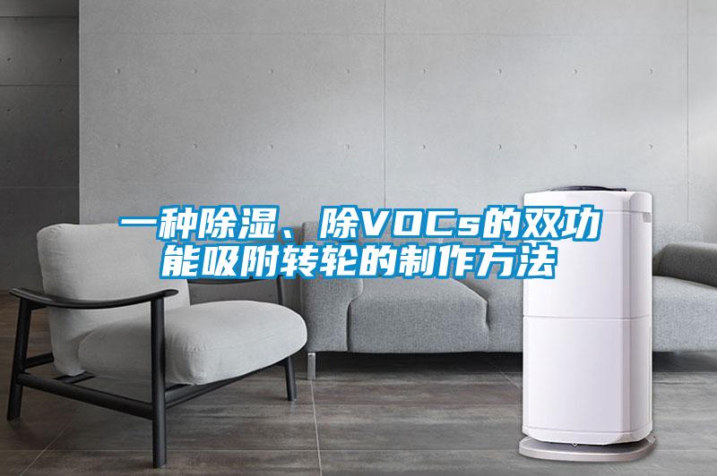 一种除湿、除VOCs的双功能吸附转轮的制作方法
