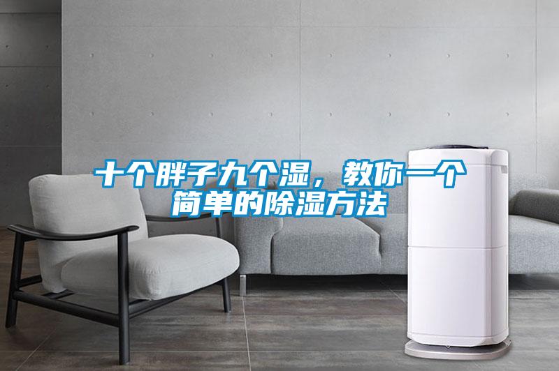 十个胖子九个湿，教你一个简单的除湿方法