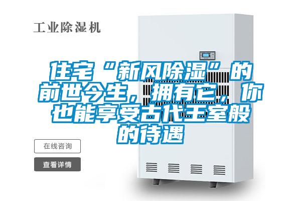 住宅“新风除湿”的前世今生，拥有它，你也能享受古代王室般的待遇