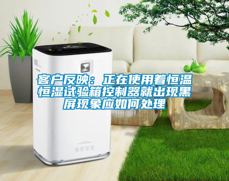 客户反映：正在使用着恒温恒湿试验箱控制器就出现黑屏现象应如何处理