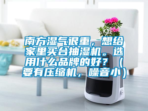 南方湿气很重，想给家里买台抽湿机。选用什么品牌的好？（要有压缩机，噪音小）