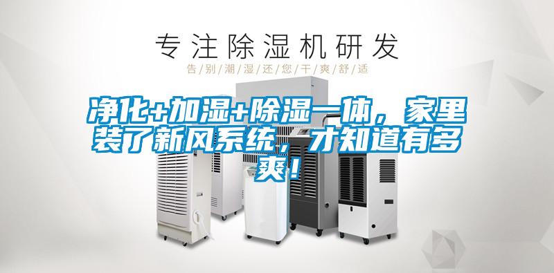 净化+加湿+除湿一体，家里装了新风系统，才知道有多爽！
