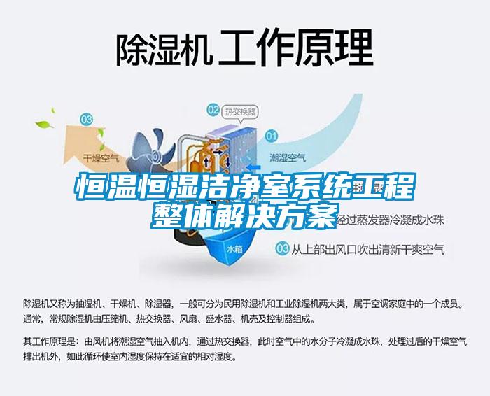 恒温恒湿洁净室系统工程整体成人抖音APP污下载