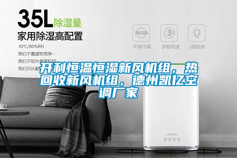 开利恒温恒湿新风机组，热回收新风机组，德州凯亿空调厂家