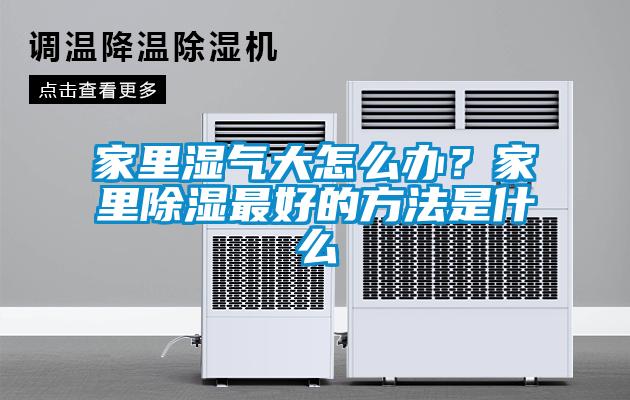 家里湿气大怎么办？家里除湿最好的方法是什么