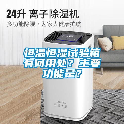 恒温恒湿试验箱有何用处？主要功能是？