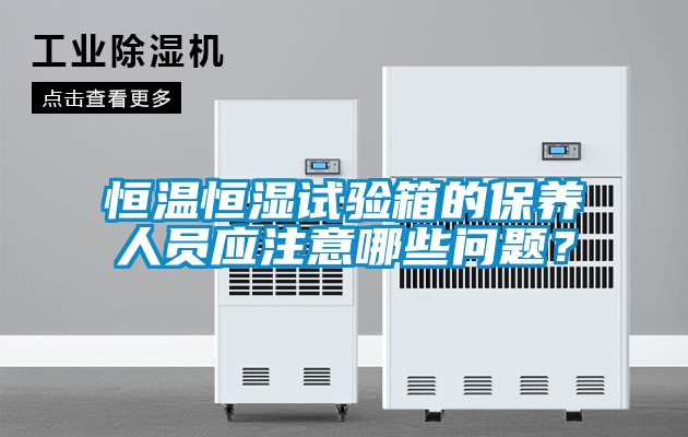 恒温恒湿试验箱的保养人员应注意哪些问题？
