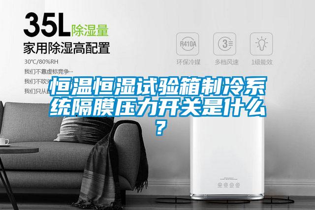 恒温恒湿试验箱制冷系统隔膜压力开关是什么？
