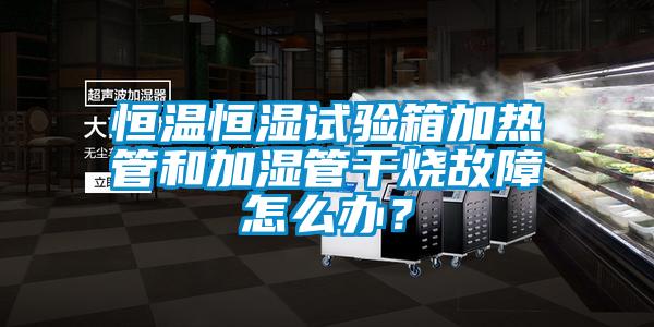 恒温恒湿试验箱加热管和加湿管干烧故障怎么办？