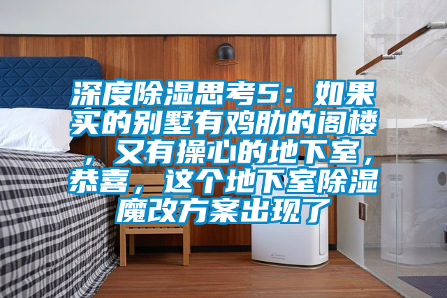 深度除湿思考5：如果买的别墅有鸡肋的阁楼，又有操心的地下室，恭喜，这个地下室除湿魔改方案出现了