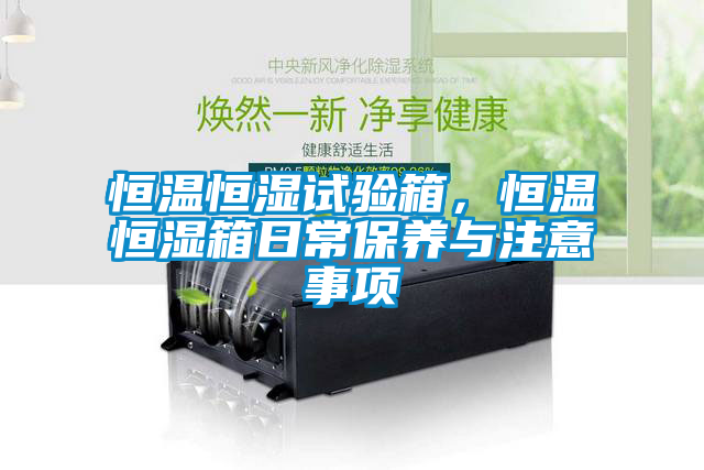 恒温恒湿试验箱，恒温恒湿箱日常保养与注意事项