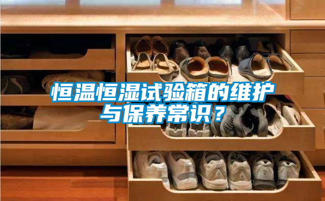 恒温恒湿试验箱的维护与保养常识？