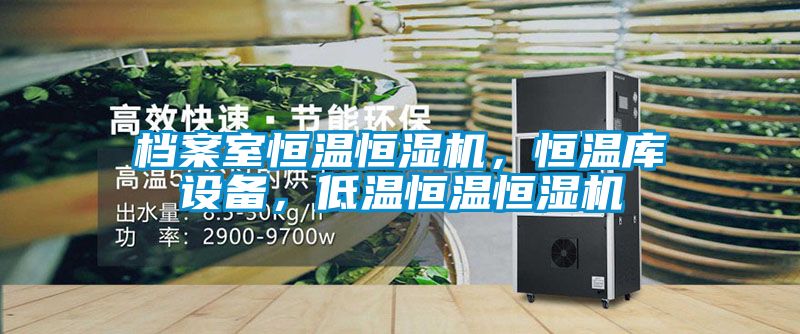 档案室恒温恒湿机，恒温库设备，低温恒温恒湿机