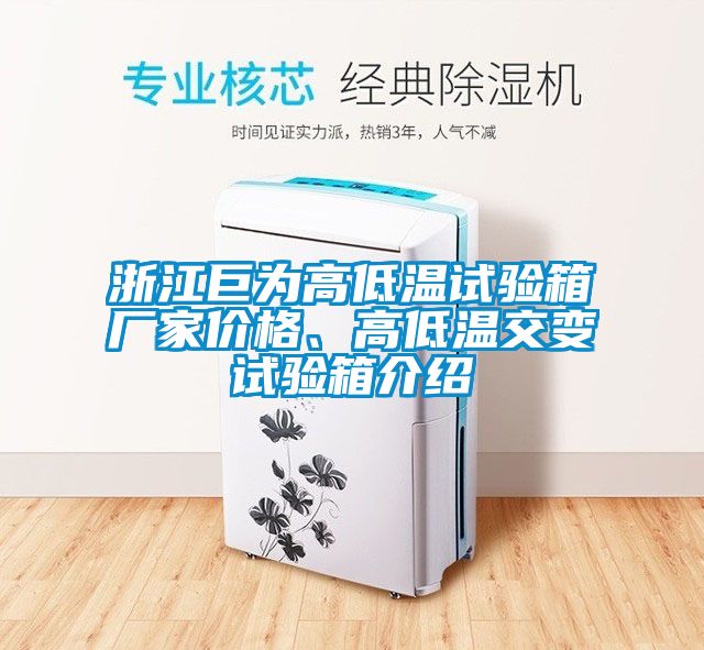浙江巨为高低温试验箱厂家价格、高低温交变试验箱介绍