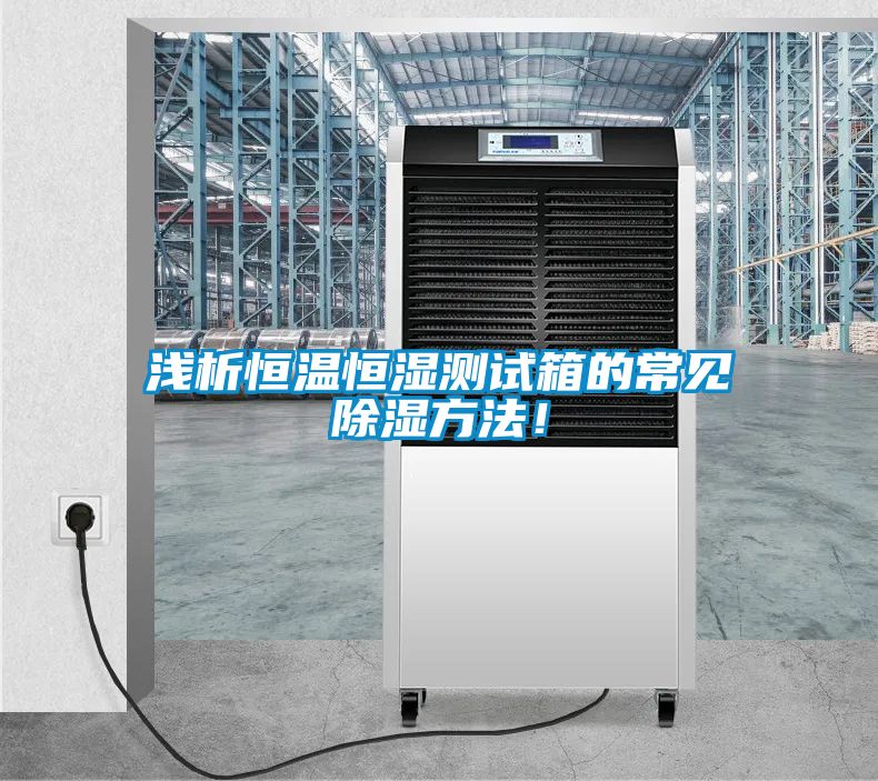 浅析恒温恒湿测试箱的常见除湿方法！
