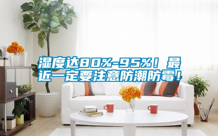 湿度达80%-95%！最近一定要注意防潮防霉！