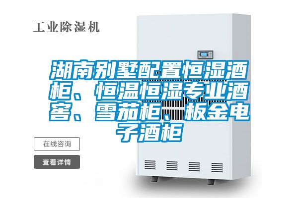 湖南别墅配置恒湿酒柜、恒温恒湿专业酒窖、雪茄柜、板金电子酒柜