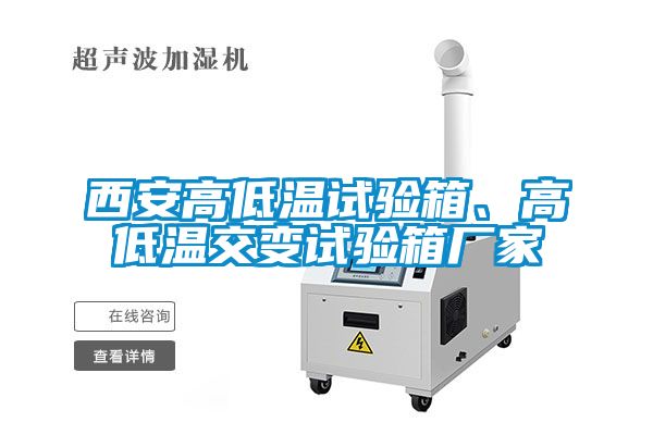 西安高低温试验箱、高低温交变试验箱厂家