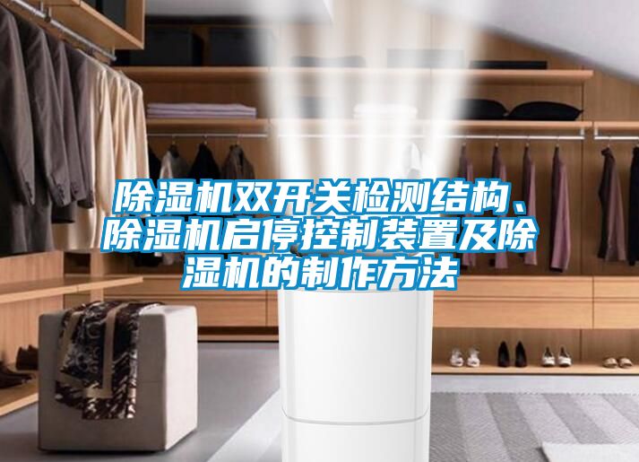 91抖音免费看片双开关检测结构、91抖音免费看片启停控制装置及91抖音免费看片的制作方法
