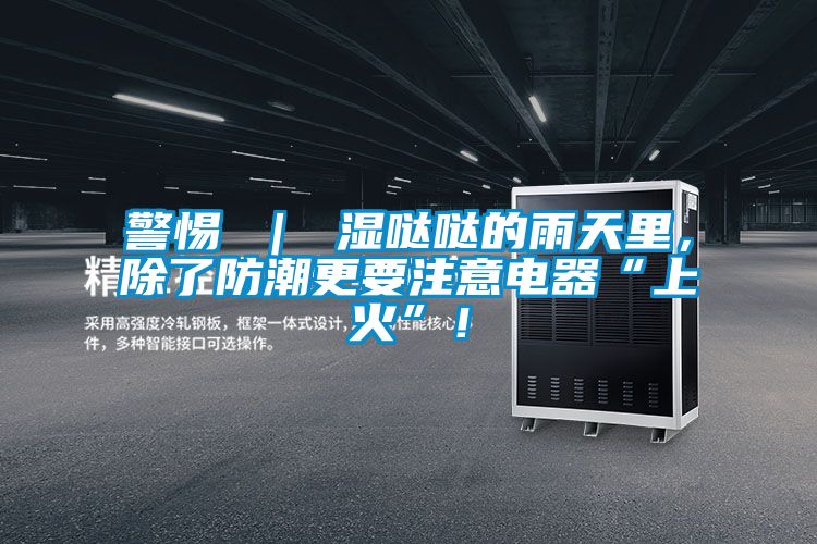 警惕 ｜ 湿哒哒的雨天里，除了防潮更要注意电器“上火”！
