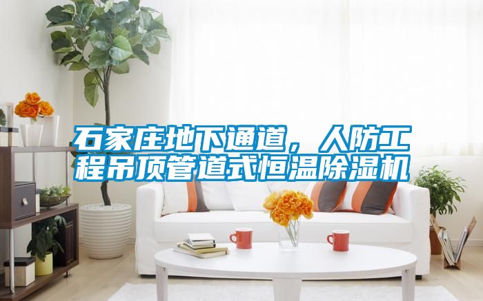 石家庄地下通道，人防工程吊顶管道式恒温91抖音免费看片
